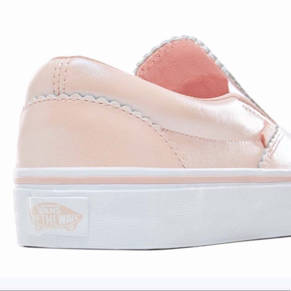 Restock NWT Vans Iridescent Pink Pearl Slip On - Picture 5 of 8